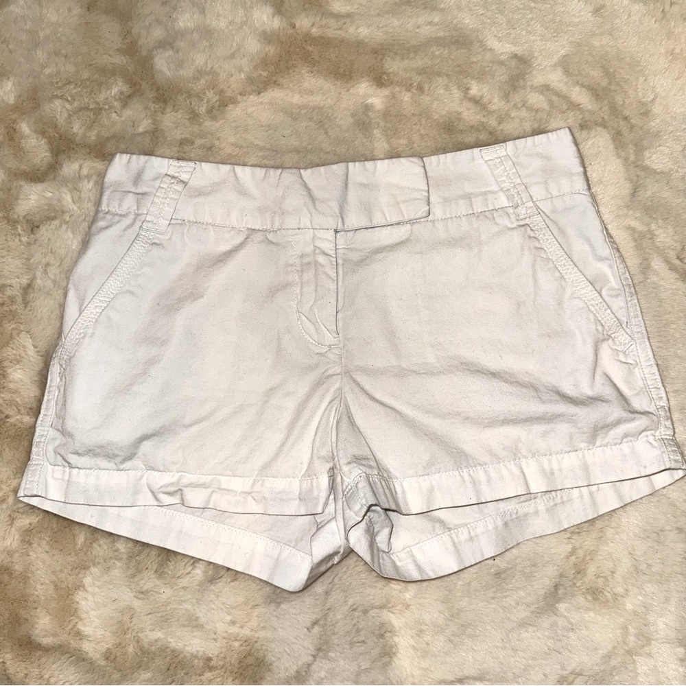 Women’s White Jcrew Chino Shorts